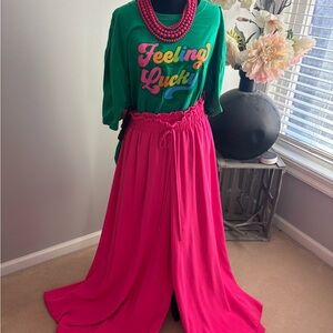 Green 'Feeling Lucky' Short Sleeve Tee